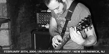 The Stand In - February 20th, 2004 - Rutgers University - New Brunswick, NJ